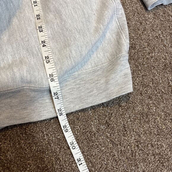 Vintage 90s Champion Reverse Weave XL Snap Front Cardigan Jacket Grey - Picture 8 of 10